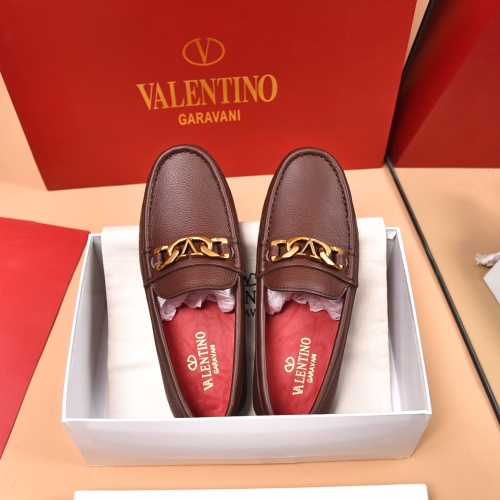 Replica Valentino Leather Shoes For Men #1119655 $80.00 USD for Wholesale
