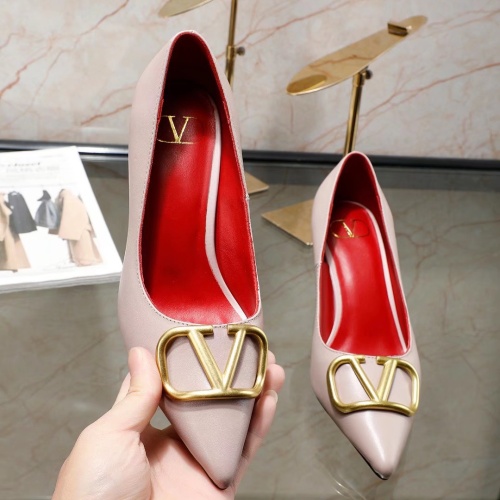 Replica Valentino High-Heeled Shoes For Women #1121181 $76.00 USD for Wholesale