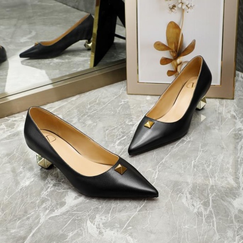 Replica Valentino High-Heeled Shoes For Women #1121185 $76.00 USD for Wholesale