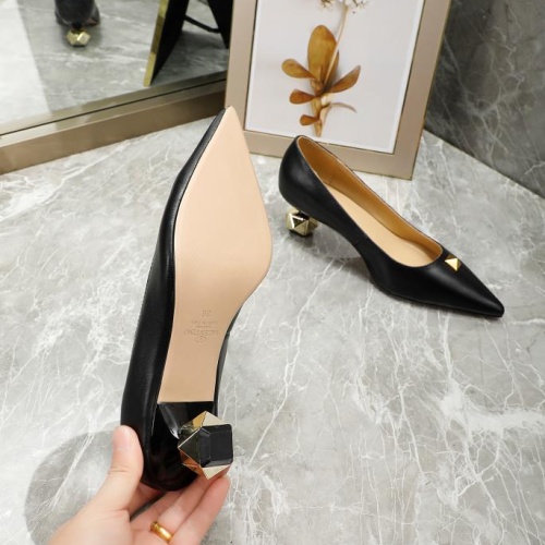Replica Valentino High-Heeled Shoes For Women #1121185 $76.00 USD for Wholesale