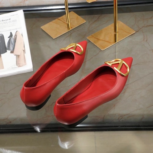 Replica Valentino Flat Shoes For Women #1121188 $80.00 USD for Wholesale