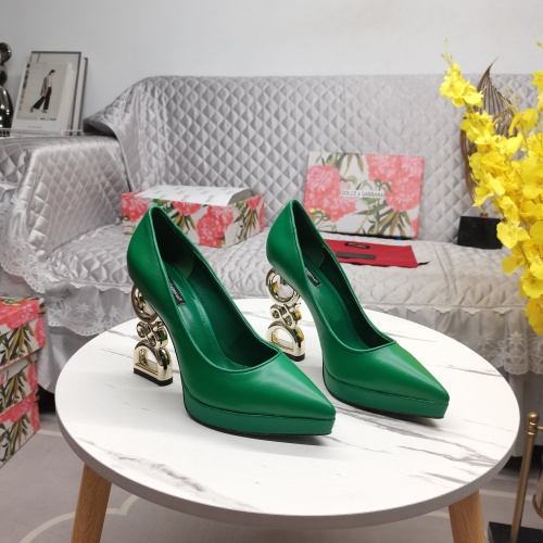 Replica Dolce &amp; Gabbana D&amp;G High-Heeled Shoes For Women #1122805, $155.00 USD, [ITEM#1122805], Replica Dolce &amp; Gabbana D&amp;G High-Heeled Shoes outlet from China