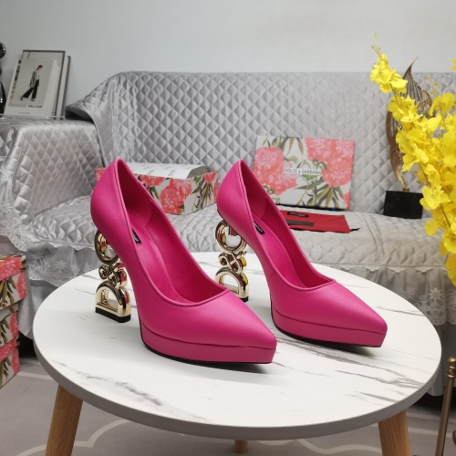 Replica Dolce &amp; Gabbana D&amp;G High-Heeled Shoes For Women #1122807, $155.00 USD, [ITEM#1122807], Replica Dolce &amp; Gabbana D&amp;G High-Heeled Shoes outlet from China