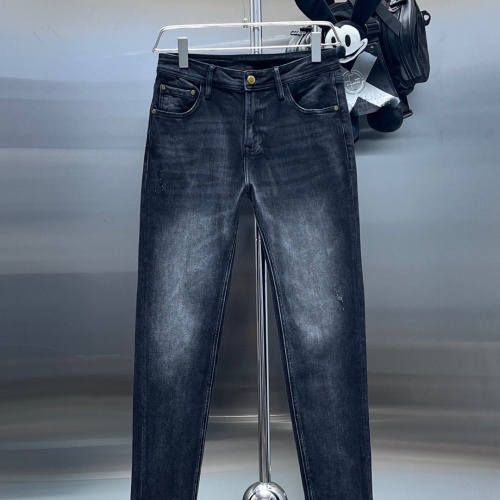 Replica LOEWE Jeans For Men #1123260 $82.00 USD for Wholesale