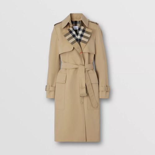 Burberry Trench Coat Long Sleeved For Women #1123551