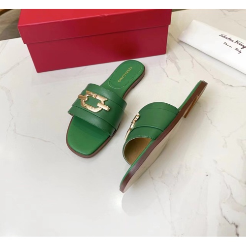 Replica Salvatore Ferragamo Slippers For Women #1124105 $82.00 USD for Wholesale