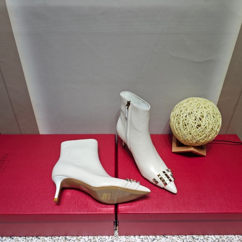 Replica Valentino Boots For Women #1124829 $155.00 USD for Wholesale