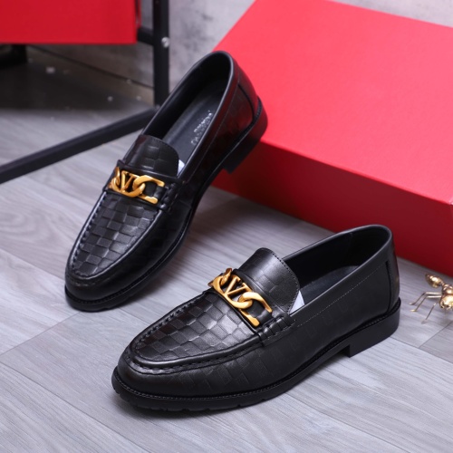 Replica Valentino Leather Shoes For Men #1124918, $80.00 USD, [ITEM#1124918], Replica Valentino Leather Shoes outlet from China