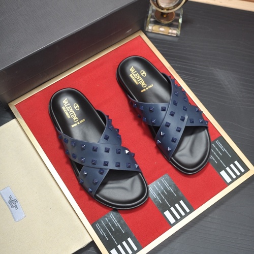 Replica Valentino Slippers For Men #1125025 $82.00 USD for Wholesale