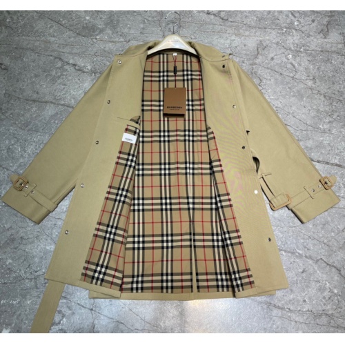 Replica Burberry Trench Coat Long Sleeved For Women #1127151 $172.00 USD for Wholesale