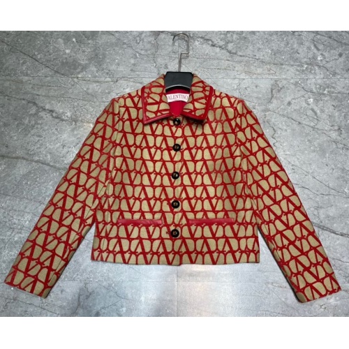 Replica Valentino Jackets Long Sleeved For Women #1127209 $115.00 USD for Wholesale