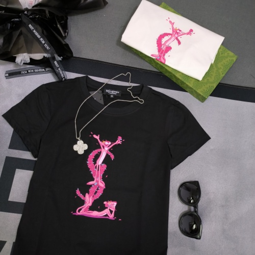 Replica Yves Saint Laurent YSL T-shirts Short Sleeved For Women #1127794 $32.00 USD for Wholesale