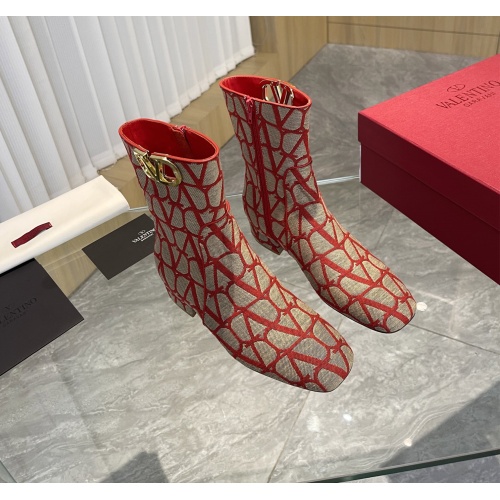 Replica Valentino Boots For Women #1131464 $125.00 USD for Wholesale