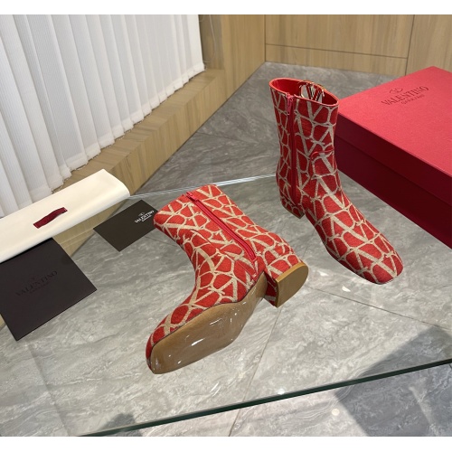 Replica Valentino Boots For Women #1131465 $125.00 USD for Wholesale