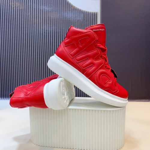 Replica Alexander McQueen High Tops Shoes For Women #1132048 $135.00 USD for Wholesale
