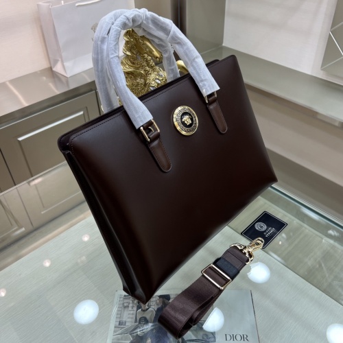 Replica Versace AAA Man Handbags #1132724 $155.00 USD for Wholesale