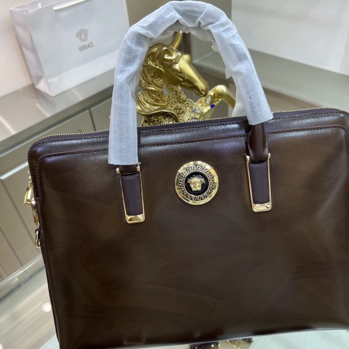 Replica Versace AAA Man Handbags #1132728 $155.00 USD for Wholesale