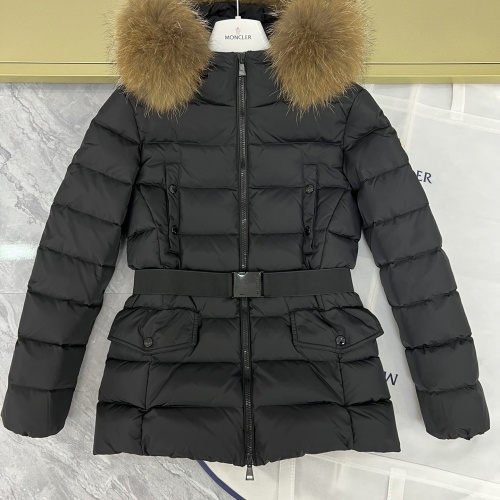 Replica Moncler Down Feather Coat Long Sleeved For Women #1132903, $185.00 USD, [ITEM#1132903], Replica Moncler Down Feather Coat outlet from China