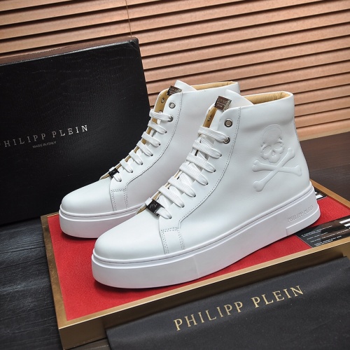Replica Philipp Plein PP High Tops Shoes For Men #1134102, $118.00 USD, [ITEM#1134102], Replica Philipp Plein PP High Tops Shoes outlet from China