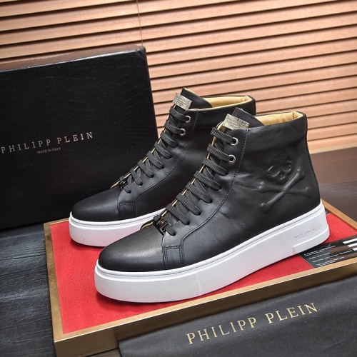 Replica Philipp Plein PP High Tops Shoes For Men #1134103, $118.00 USD, [ITEM#1134103], Replica Philipp Plein PP High Tops Shoes outlet from China