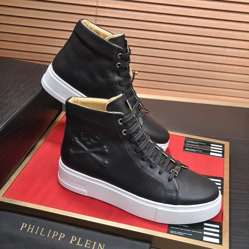 Replica Philipp Plein PP High Tops Shoes For Men #1134103 $118.00 USD for Wholesale