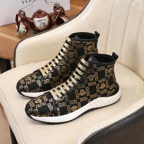 Replica Versace High Tops Shoes For Men #1134396, $80.00 USD, [ITEM#1134396], Replica Versace High Tops Shoes outlet from China