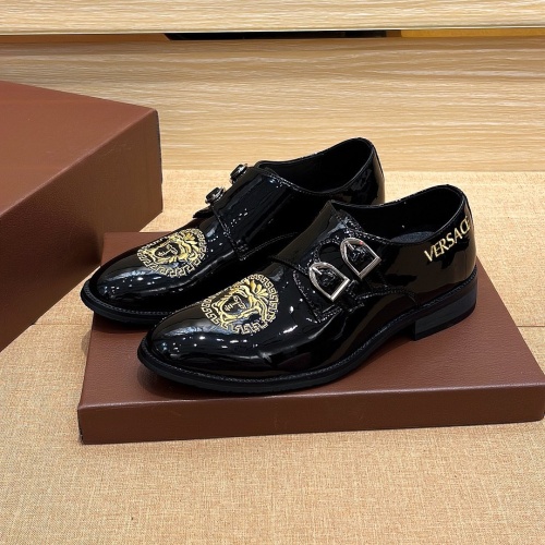 Replica Versace Leather Shoes For Men #1134902, $80.00 USD, [ITEM#1134902], Replica Versace Leather Shoes outlet from China