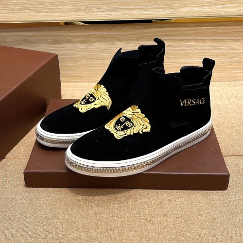 Replica Versace High Tops Shoes For Men #1134975, $80.00 USD, [ITEM#1134975], Replica Versace High Tops Shoes outlet from China
