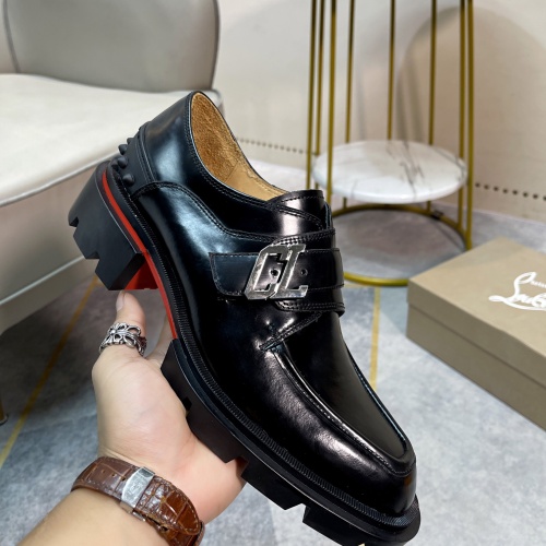 Replica Christian Louboutin Leather Shoes For Men #1135439 $150.00 USD for Wholesale