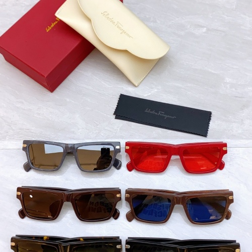 Replica Salvatore Ferragamo AAA Quality Sunglasses #1135769 $60.00 USD for Wholesale