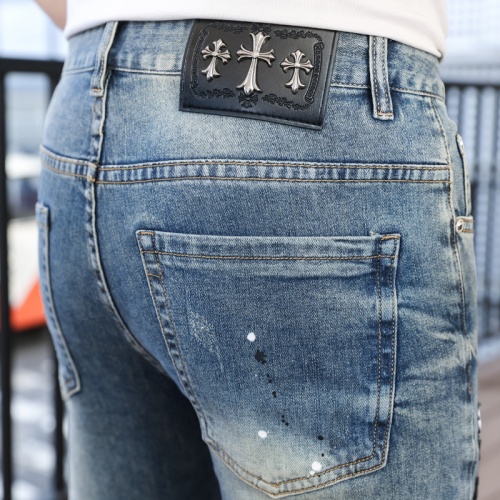 Replica Chrome Hearts Jeans For Men #1135954 $48.00 USD for Wholesale