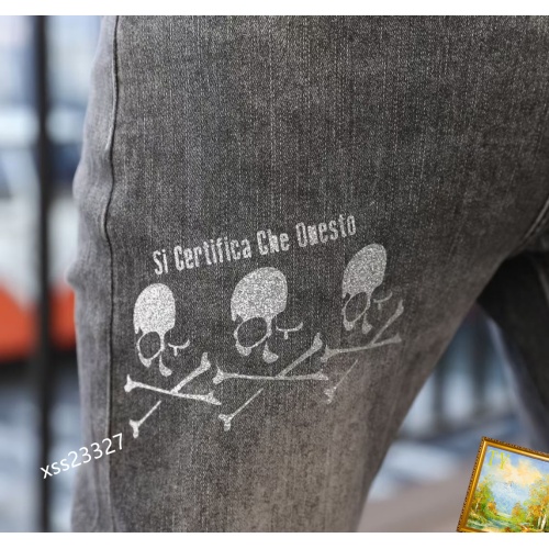 Replica Philipp Plein PP Jeans For Men #1135963 $48.00 USD for Wholesale