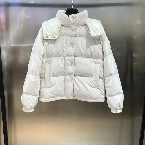 Replica Moncler Down Feather Coat Long Sleeved For Women #1136880, $202.00 USD, [ITEM#1136880], Replica Moncler Down Feather Coat outlet from China