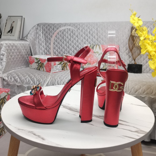 Replica Dolce & Gabbana D&G Sandal For Women #1137137 $140.00 USD for Wholesale