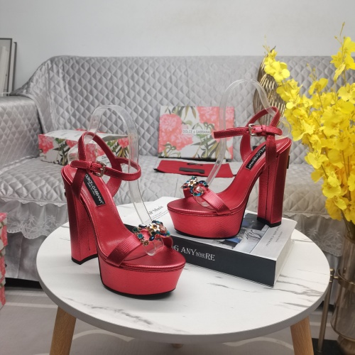 Replica Dolce & Gabbana D&G Sandal For Women #1137137 $140.00 USD for Wholesale