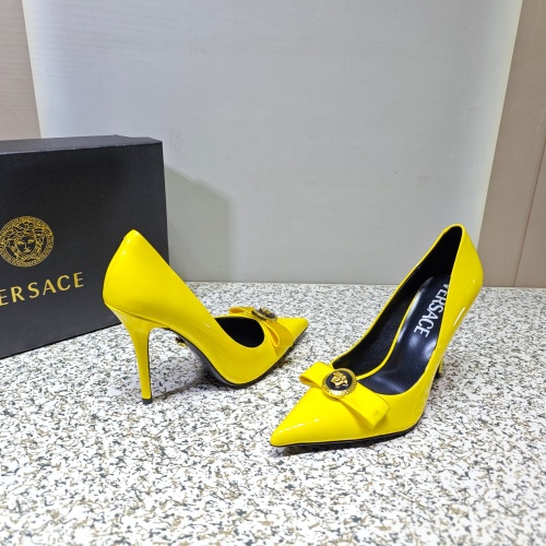 Replica Versace High-Heeled Shoes For Women #1137354, $112.00 USD, [ITEM#1137354], Replica Versace High-Heeled Shoes outlet from China