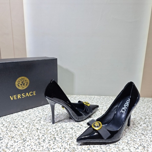 Replica Versace High-Heeled Shoes For Women #1137359, $112.00 USD, [ITEM#1137359], Replica Versace High-Heeled Shoes outlet from China