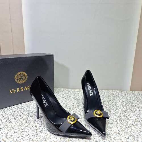 Replica Versace High-Heeled Shoes For Women #1137359 $112.00 USD for Wholesale
