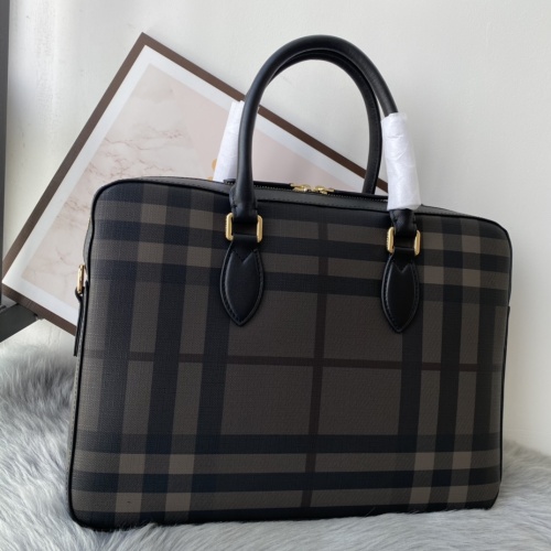 Replica Burberry AAA Man Handbags #1137860 $140.00 USD for Wholesale