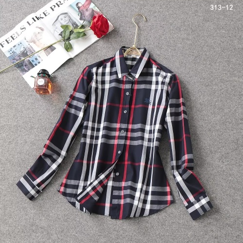 Replica Burberry Shirts Long Sleeved For Women #1138214, $38.00 USD, [ITEM#1138214], Replica Burberry Shirts outlet from China