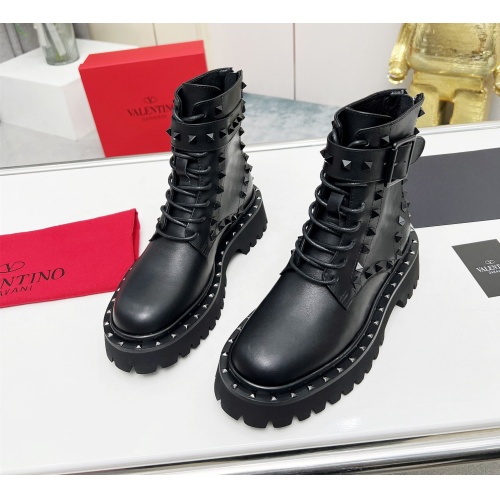Replica Valentino Boots For Women #1139979 $115.00 USD for Wholesale
