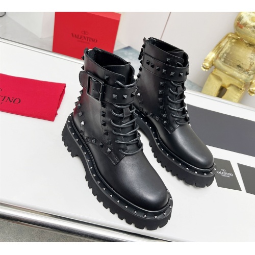 Replica Valentino Boots For Women #1139979 $115.00 USD for Wholesale