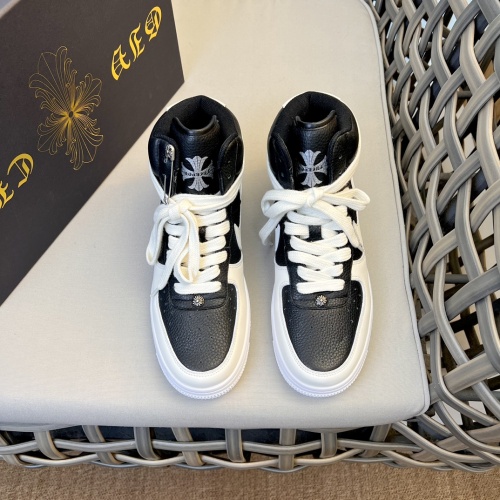 Replica Chrome Hearts High Tops Shoes For Men #1140097 $140.00 USD for Wholesale