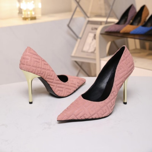 Replica Balmain High-Heeled Shoes For Women #1140141 $82.00 USD for Wholesale