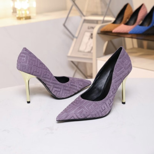 Replica Balmain High-Heeled Shoes For Women #1140142 $82.00 USD for Wholesale