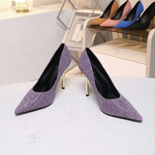 Replica Balmain High-Heeled Shoes For Women #1140142 $82.00 USD for Wholesale