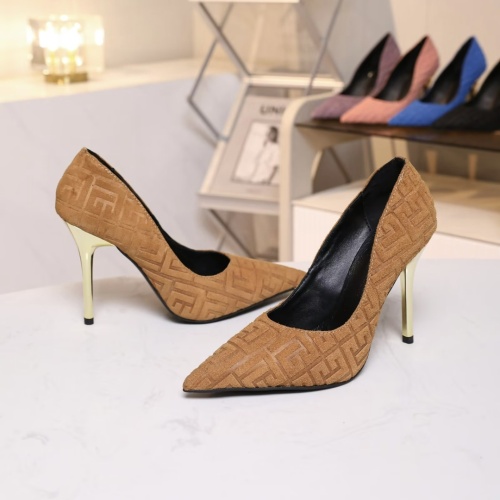 Replica Balmain High-Heeled Shoes For Women #1140143 $82.00 USD for Wholesale