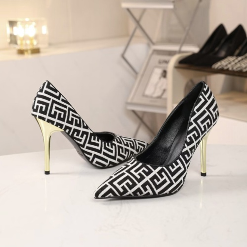 Replica Balmain High-Heeled Shoes For Women #1140146 $82.00 USD for Wholesale