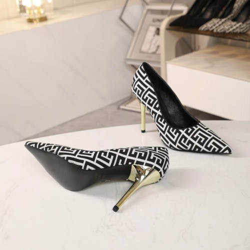 Replica Balmain High-Heeled Shoes For Women #1140146 $82.00 USD for Wholesale