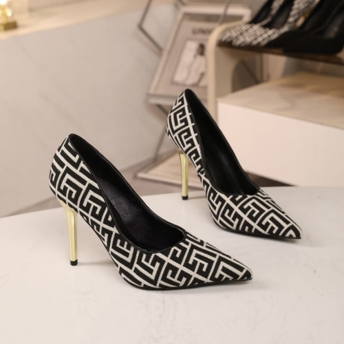 Replica Balmain High-Heeled Shoes For Women #1140147 $82.00 USD for Wholesale
